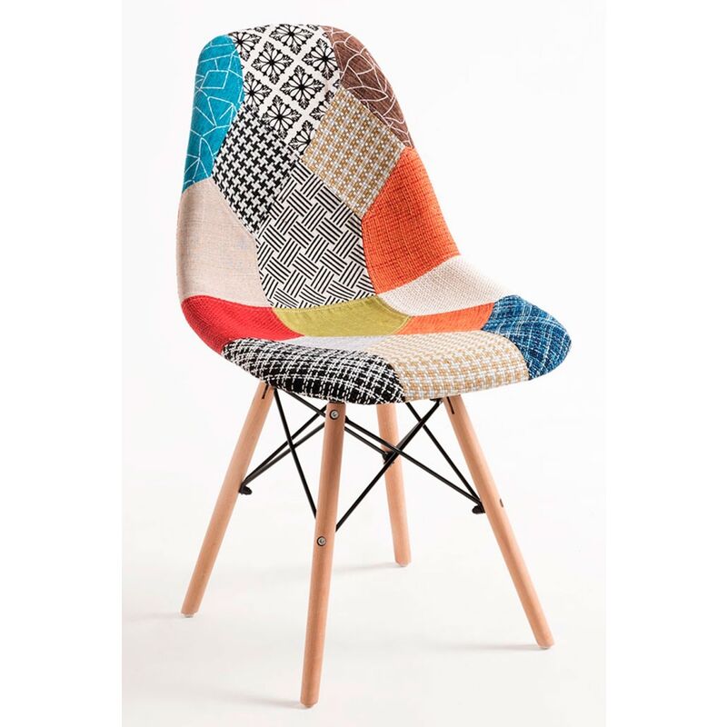 

Sillas Comedor - Silla Tower Patchwork - Patchwork Clear