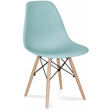 VENTAMUEBLESONLINE SILLA TOWER WOOD AGUAMARINA EX