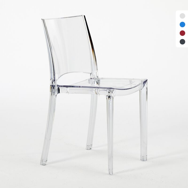 

Sillas transparentes cocina bar restaurante apilable B-Side Grand Soleil | Transparente