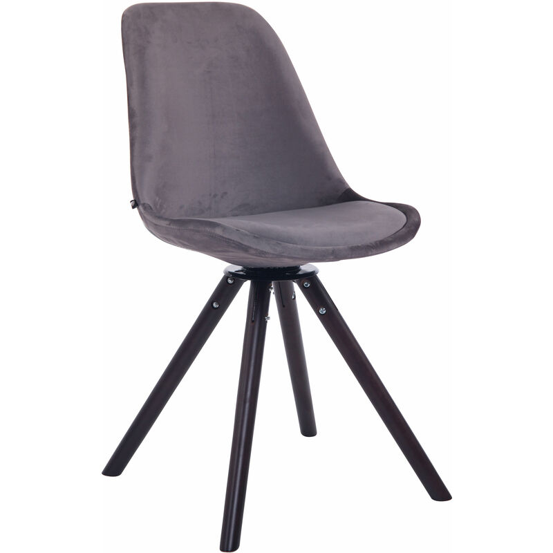 

Silla Troyes Rund En Terciopelo Gris oscuro Nogal (roble)