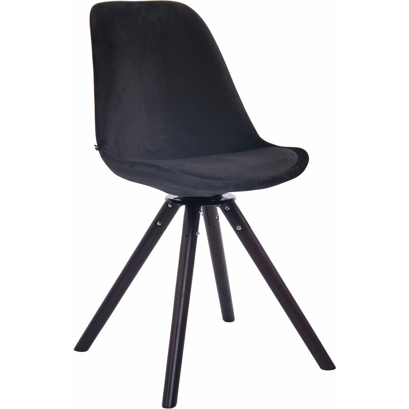 

Silla Troyes Rund En Terciopelo Negro Nogal (roble)