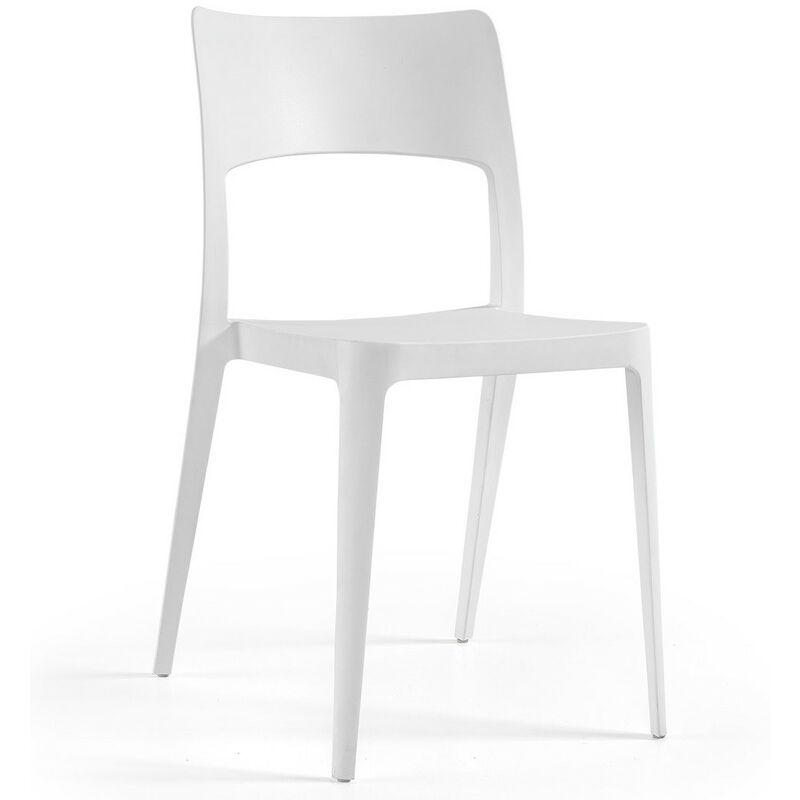 

Silla VANESA, apilable, polipropileno blanco*