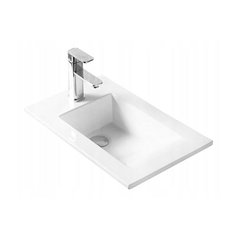 Desconocido - Vasque à encastrer céramique 34x55x16 cm, Blanc