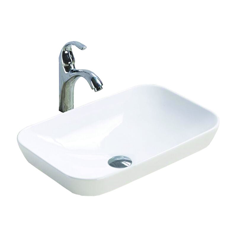 Desconocido - Vasque à encastrer céramique 51.5x34x15.5 cm, Blanc