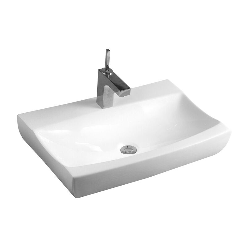 Desconocido - Silla Vasque à encastrer céramique 62x40,5x11,5 cm, Blanc