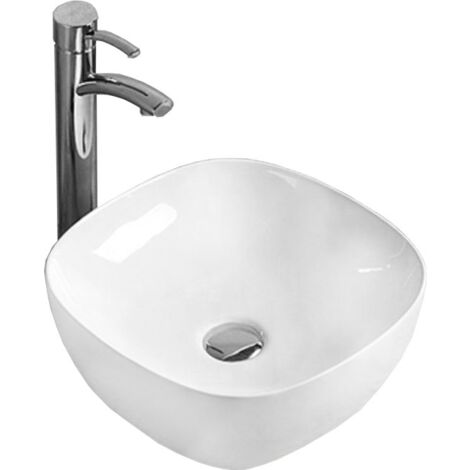 Silla Vasque à poser carré 37,5x37,5x12 cm, Blanc