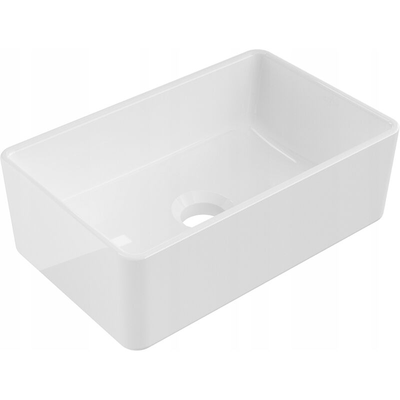 Desconocido - Silla Vasque à poser rectangulaire, céramique 36,5x23,5x12 cm Blanc