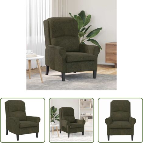 Silla verde ejército -  sillón Verde ejército 76 x 94 x 102 cm Cuero sintético