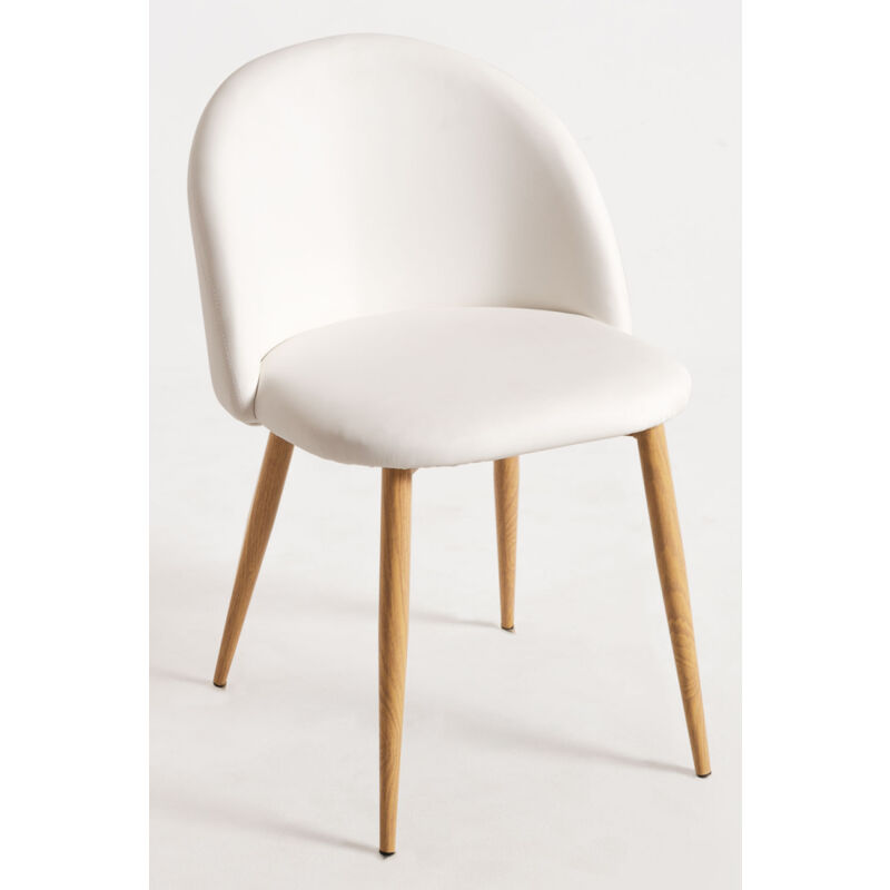 

Sillas Comedor - Silla Vint Polipiel - Blanco