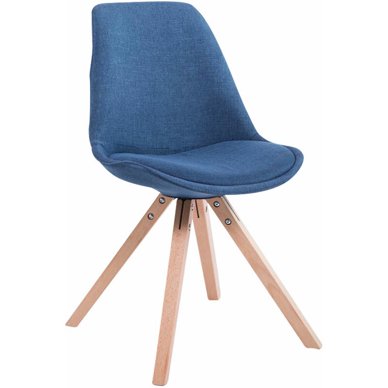 

CLP - Silla visita Toulouse Square en Tela Azul Natural (roble)