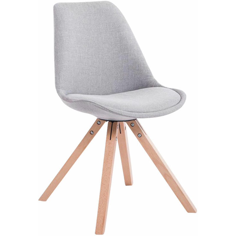 

Silla visita Toulouse Square en Tela Gris Natural (roble)