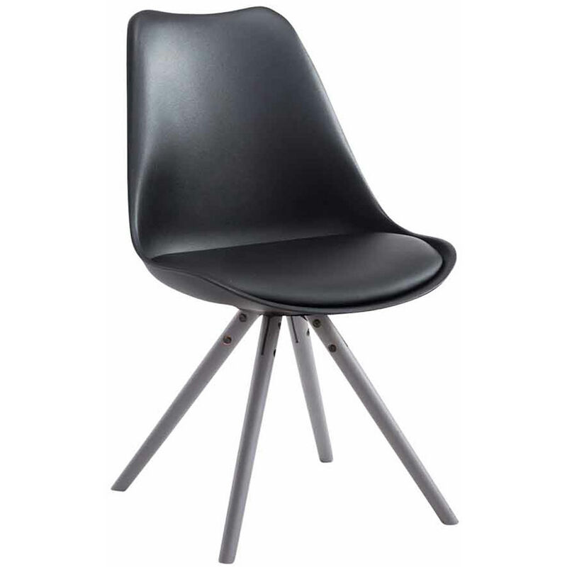 

CLP - Silla visita Toulouse Rund Negro Gris
