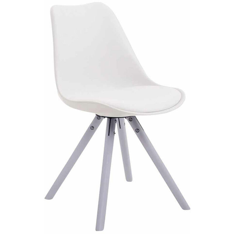 

Silla visita Toulouse Rund Blanco Blanco (roble)