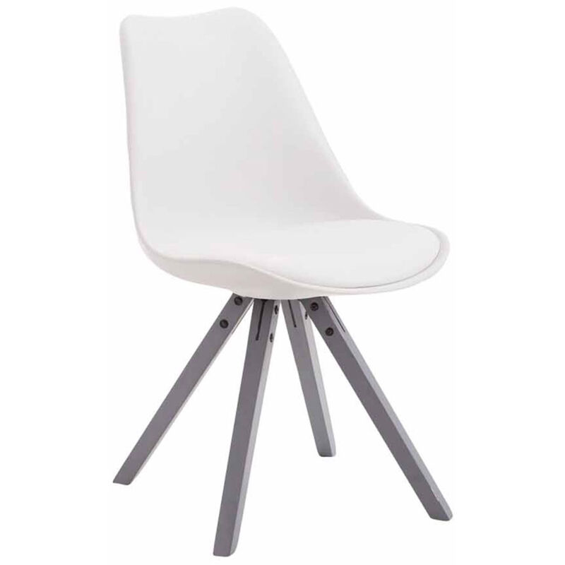

Silla visita Toulouse Square Blanco Gris