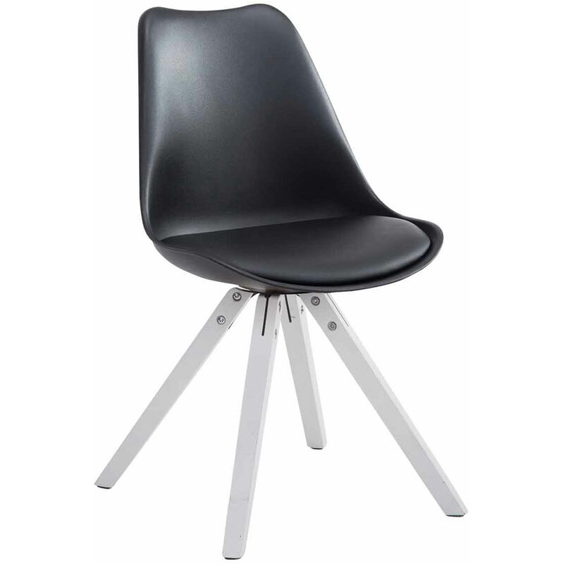 

CLP - Silla visita Toulouse Square Negro Blanco (roble)