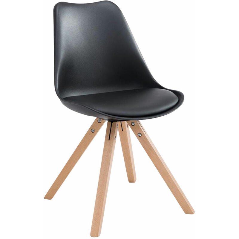 

CLP - Silla visita Toulouse Square Negro Natural (roble)
