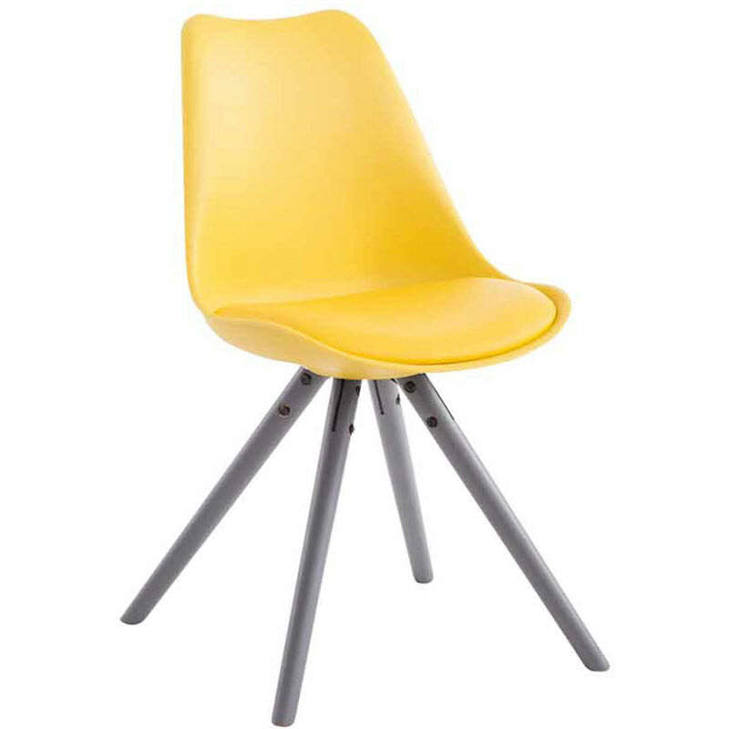 

Silla visita Toulouse Rund Amarillo Gris