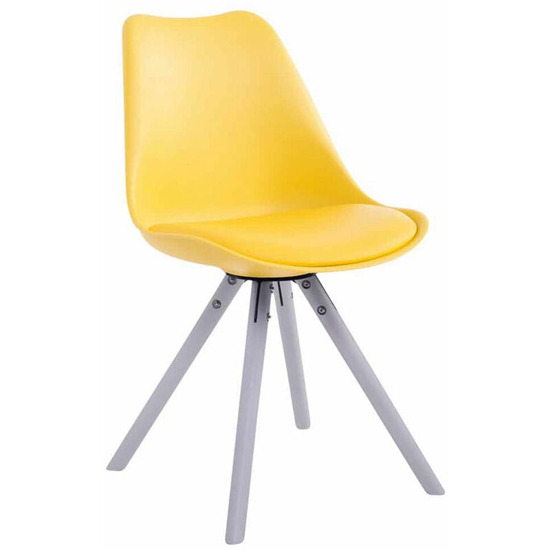 

Silla visita Toulouse Rund Amarillo Blanco (roble)