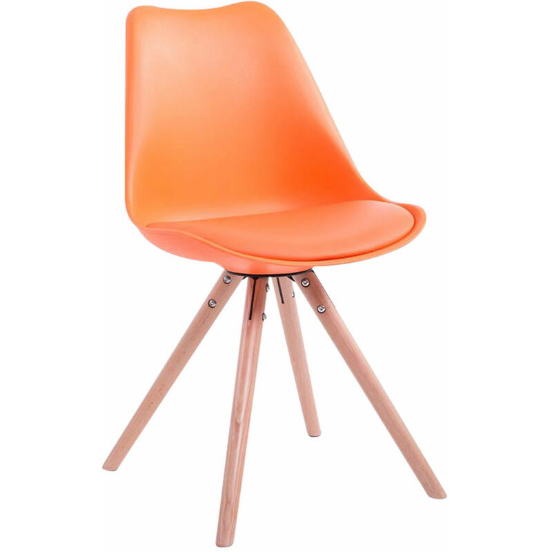 

CLP - Silla visita Toulouse Rund Naranja Natural (roble)