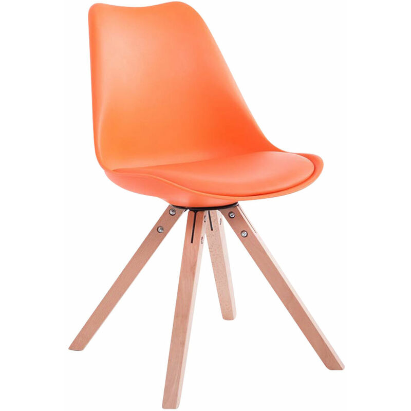 

CLP - Silla visita Toulouse Square Naranja Natural (roble)