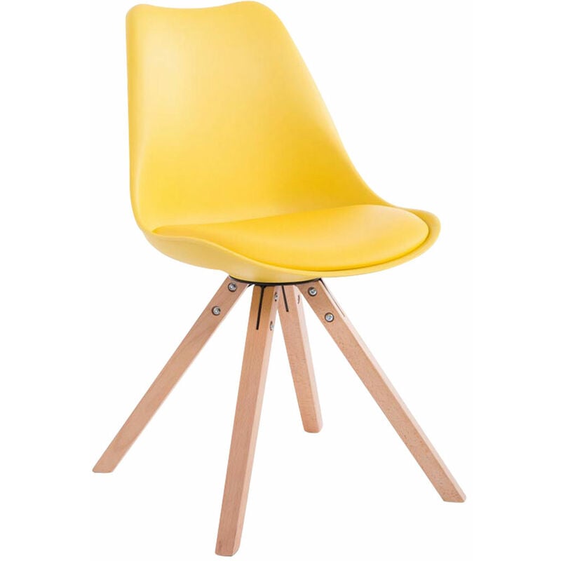 

Silla visita Toulouse Square Amarillo Natural (roble)
