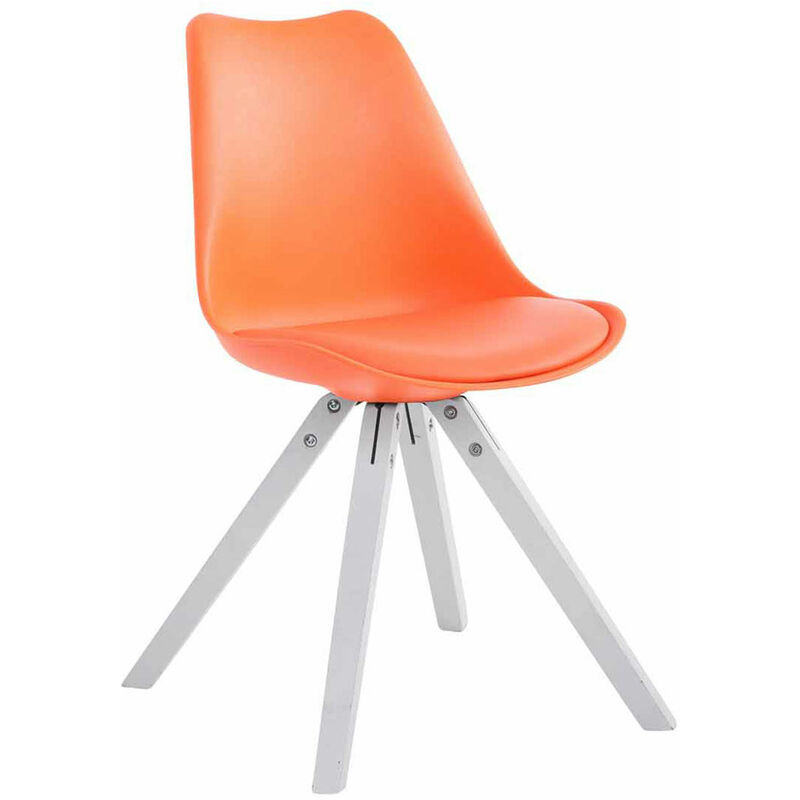 

CLP - Silla visita Toulouse Square Naranja Blanco (roble)