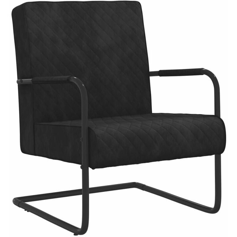 

Silla voladiza de terciopelo negro