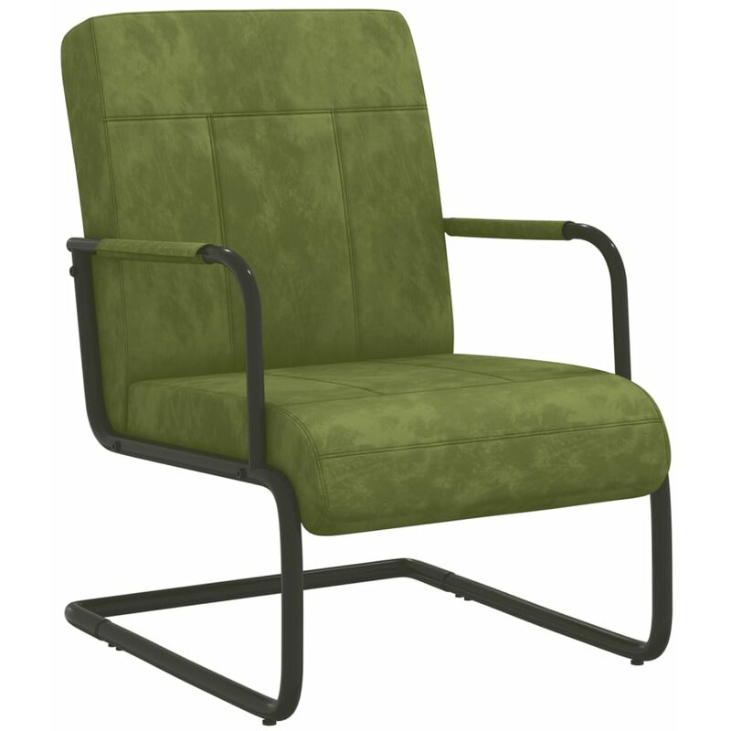

Silla voladiza de terciopelo verde claro