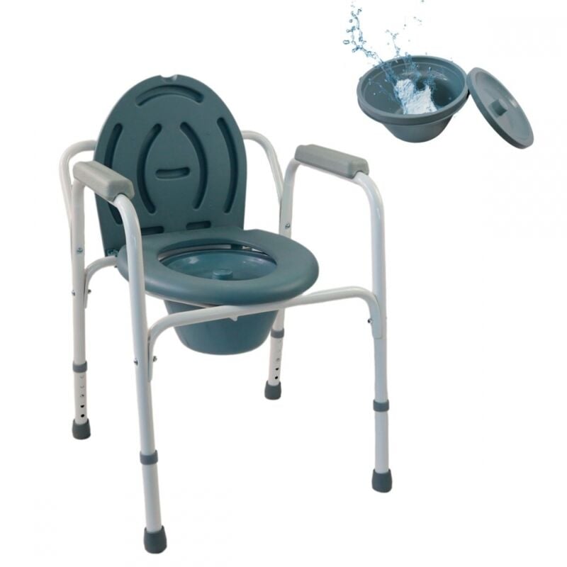 

Mobiclinic - Silla WC | Con tapa | Altura regulable | Reposabrazos | Conteras antideslizantes | Arroyo