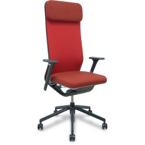 Silla YouTeam traslack Step rojo brazos 4D, base alum cabecero