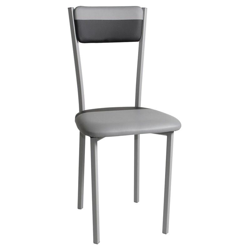 

Sillas Cocina Comedor Sarín Color Negro y Gris salón Estilo Moderno poliuterano Mueble - PACK 2 SILLAS