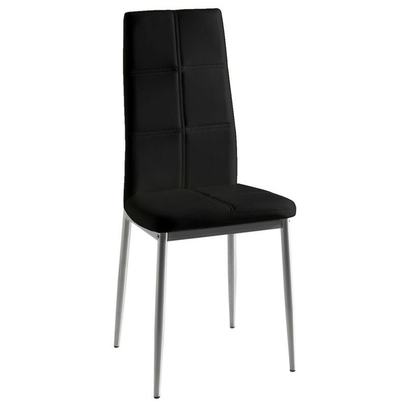 

Sillas Color Negro Polipiel Olost Estilo Moderno Comedro Salon 98X48X42 - Pack 2 Sillas