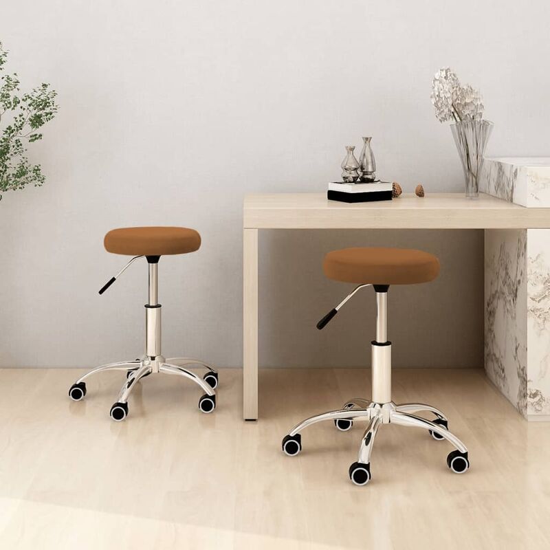 

Sillas comedor 2 unidades de terciopelo marrón