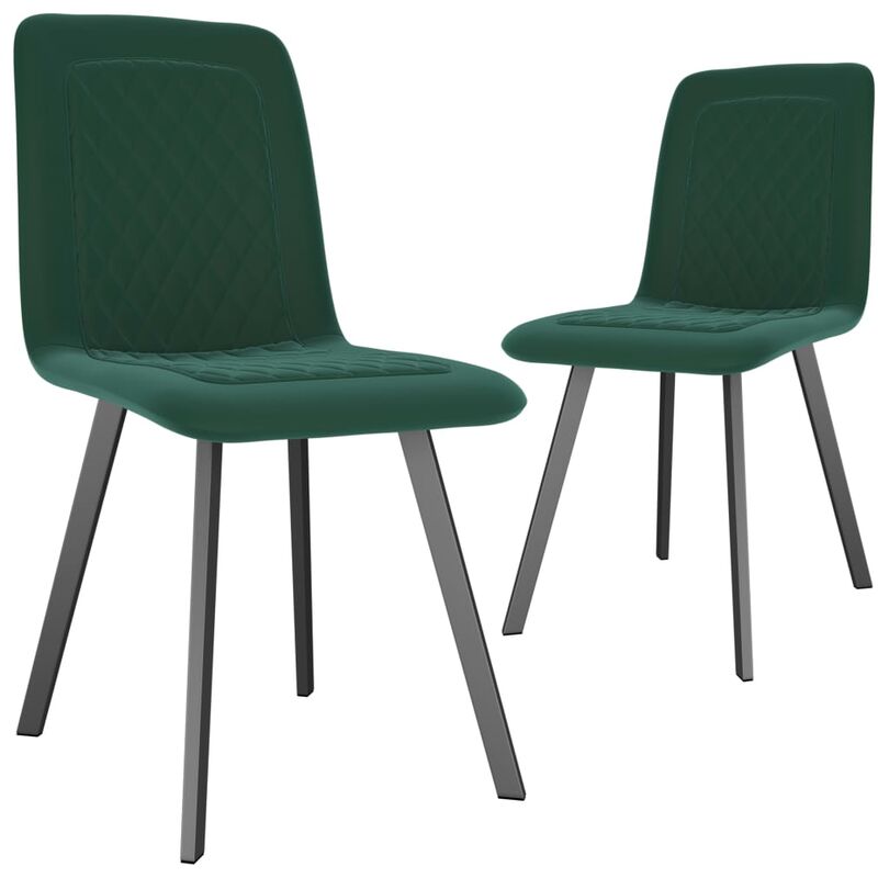 

Sillas comedor 2 unidades de terciopelo verde