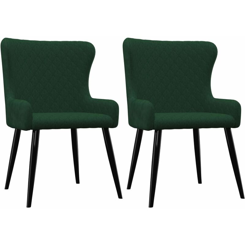 

Sillas comedor 2 unidades de terciopelo verde - Verde