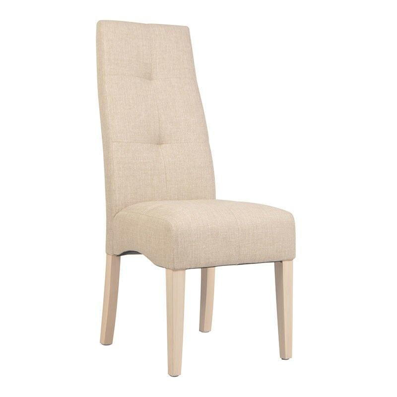 

Sillas Comedor Beige diseño Moderno Tela salón Mueble Pata Madera - PACK 4 SILLAS
