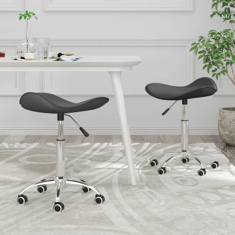 

Sillas comedor giratorias 2 unidades cuero sintético gris