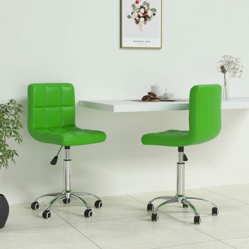 

Sillas comedor giratorias 2 unidades cuero sintético verde