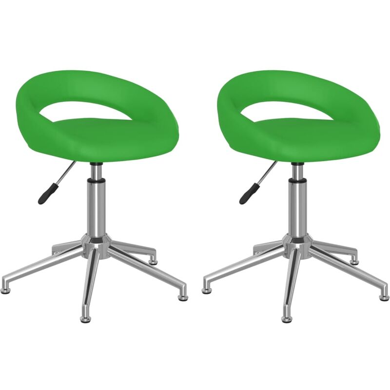 

Sillas comedor giratorias 2 unidades cuero sintético verde