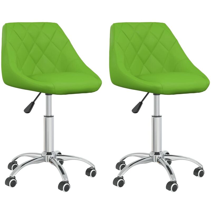 

Sillas comedor giratorias 2 unidades cuero sintético verde