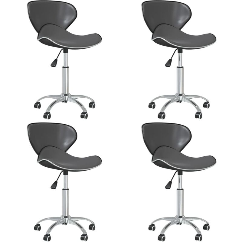 

Sillas comedor giratorias 4 unidades cuero sintético gris