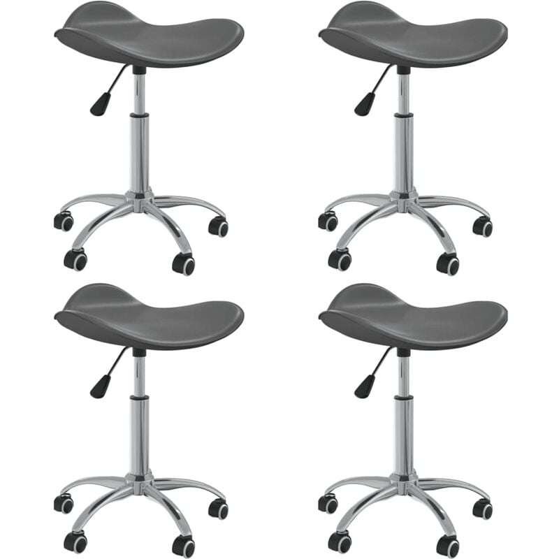 

Sillas comedor giratorias 4 unidades cuero sintético gris
