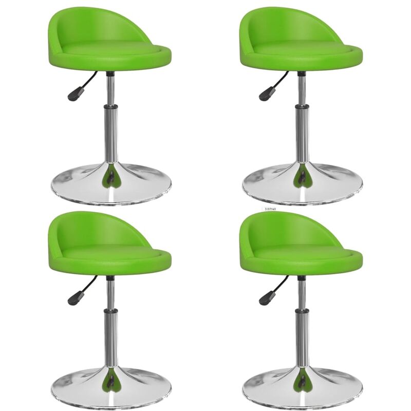 

Sillas comedor giratorias 4 unidades cuero sintético verde