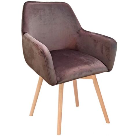 Sillas Comedor - Silla Bellu Terciopelo - Gris