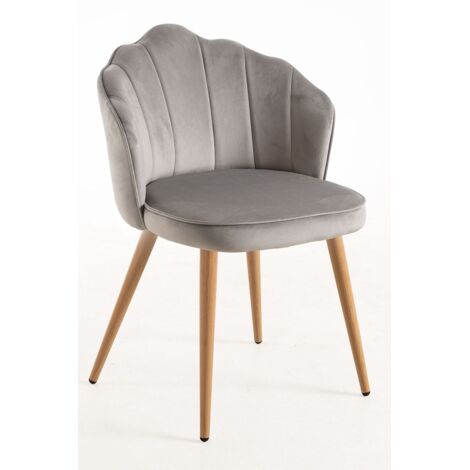 Sillas Comedor - Silla Blume Terciopelo - Gris