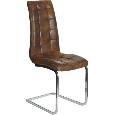 CADEAUX MIGUEL Sillas Comedor - Silla Bluy Vintage - Marrón