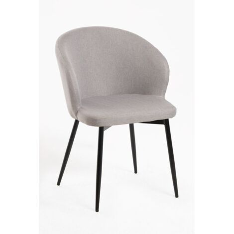 Sillas Comedor - Silla Cusa Tela - Gris