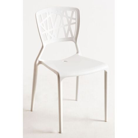 REGALOS MIGUEL Sillas Comedor - Silla Delta - Blanco