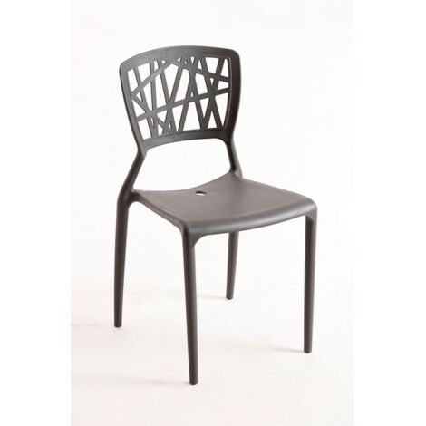 Sillas Comedor - Silla Delta - Gris oscuro