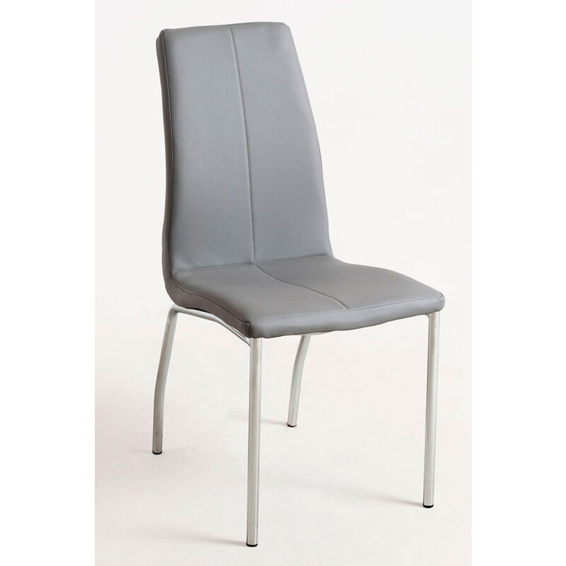 

Sillas Comedor - Silla Humi Polipiel - Gris claro